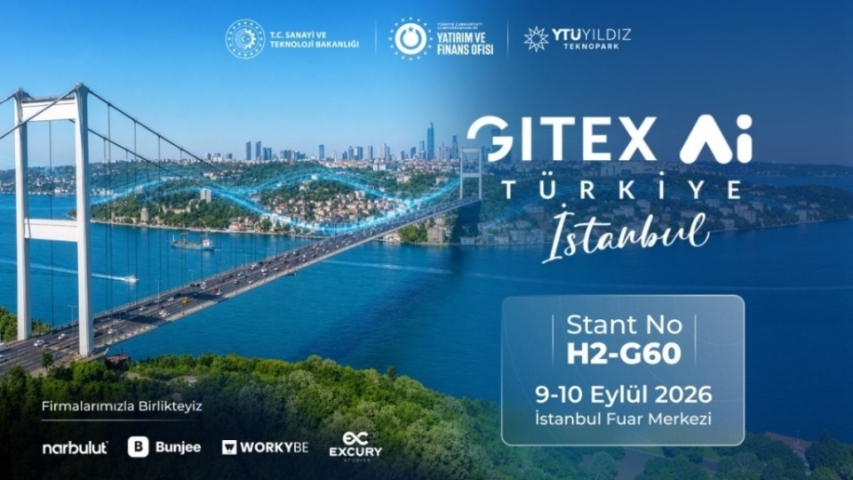 YTÜ Yıldız Teknopark olarak GITEX Ai Türkiye’de 4 firmamızla yerimizi alıyoruz